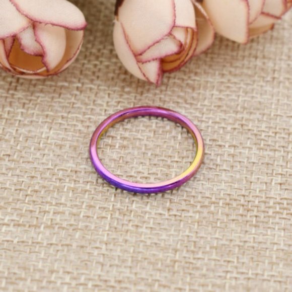 NWOT Stainless Steel Unisex Titanium Ring - Picture 3 of 5